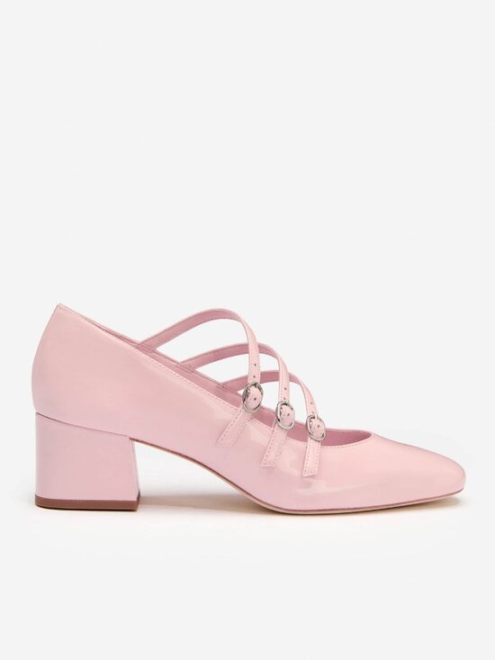 Reformation Shoes - NEW Reformation Mary Jane Heels Pink Patent Leather 10.5